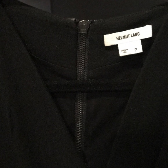 Helmut lang black wool drape dress XS/P - Picture 4 of 5